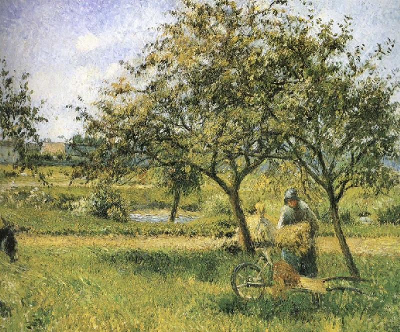 Wheelbarrow, Camille Pissarro